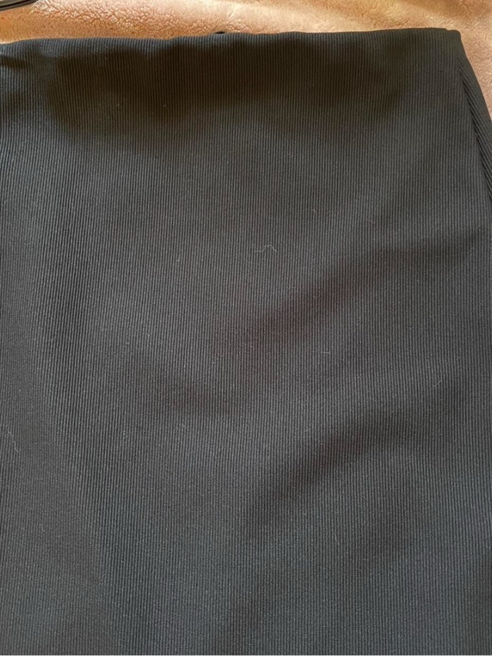 Forever 21 Black Ribbed Pencil Skirt